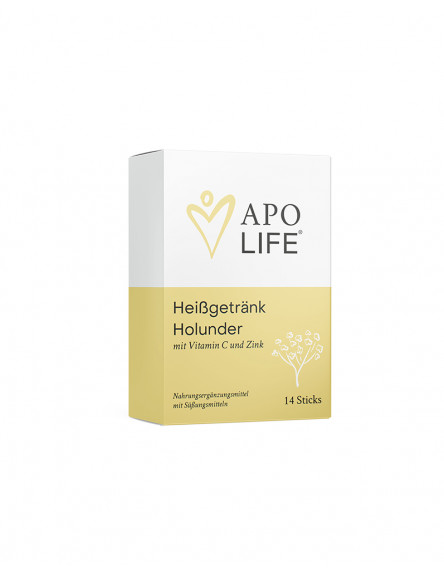 ApoLife Vitamin C Heissgetränk Holunder 14 Stk.