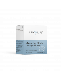 Apolife Magnesium Direkt Sticks Orange Zitrone 40 Stück