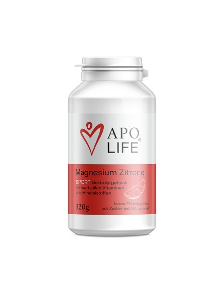 Apolife Mineralstoffgetränk Magnesium Zitrone 320 g