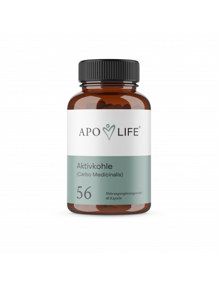 ApoLife 56 Aktivkohle Kapseln 60 Stück