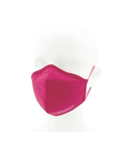 Mund Schutzmaske Nano FFP2 Stoff Magenta 1 Stück