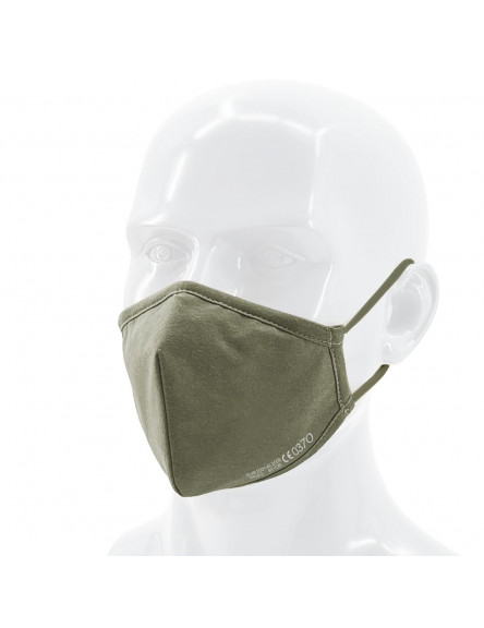 Mund Schutzmaske Nano FFP2 Stoff Olive 1 Stück