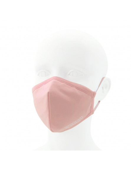 Mund Schutzmaske Nano FFP2 Stoff Rosa 1 Stück