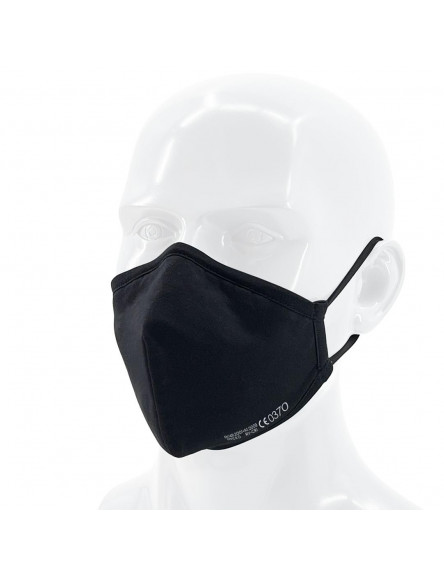 Mund Schutzmaske Nano FFP2 Stoff Schwarz 1 Stück